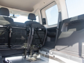 Volkswagen Caddy Rolstoelauto van Freedom Auto Aanpassingen tweede zitrij ingeklapt