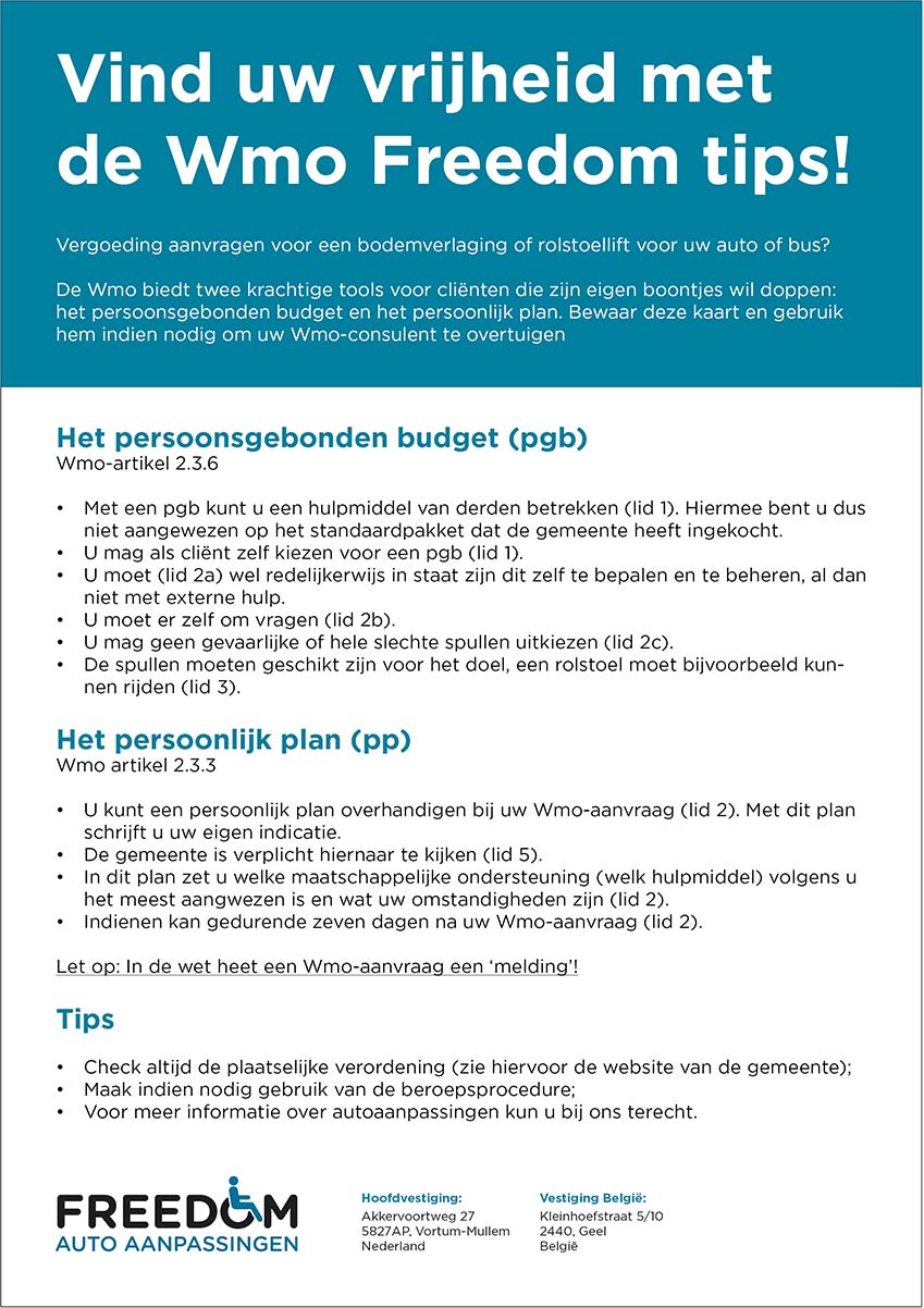 WMO Freedom tips 2021